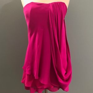 Adam Lippes Dress Fushchia Pink Silk sz 2 $465